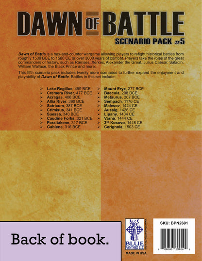 Dawn of Battle: Scenario Pack #5