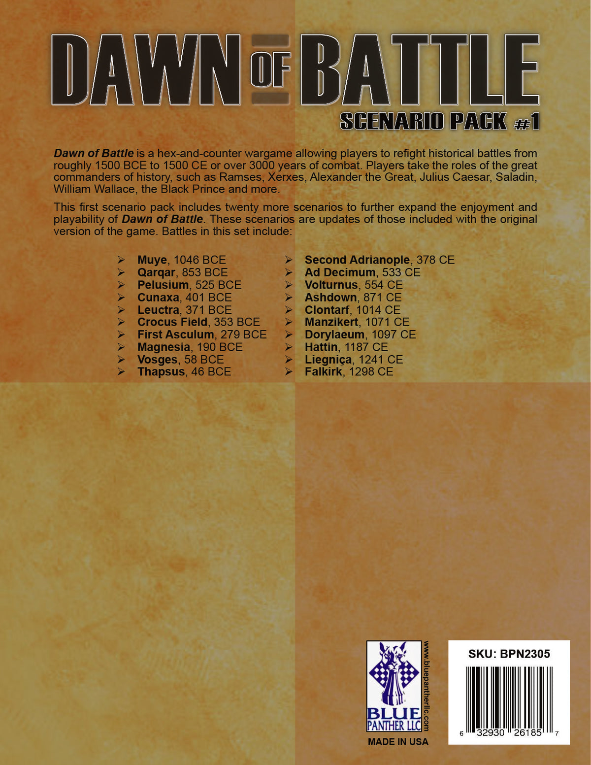 Dawn of Battle: Scenario Expansion