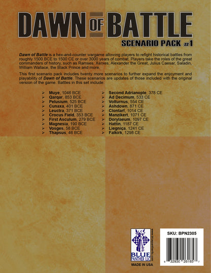 Dawn of Battle: Scenario Expansion