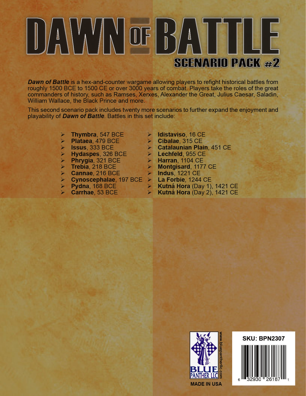 Dawn of Battle: Scenario Expansion