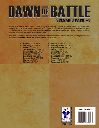 Dawn of Battle: Scenario Expansion